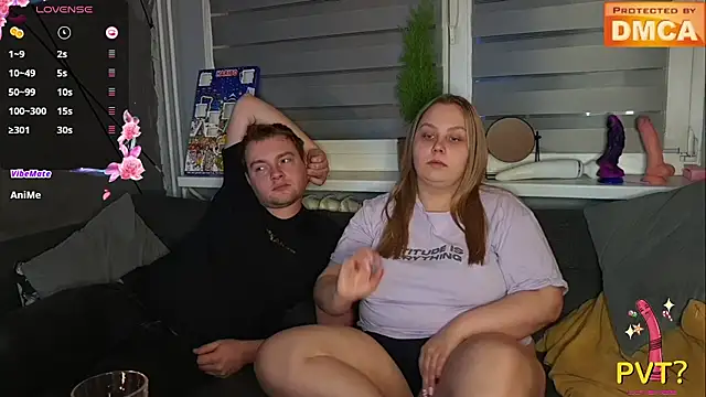 Snapshot of hot____________couple chatting on 12.14.24 hot couple online show from 12.14.24