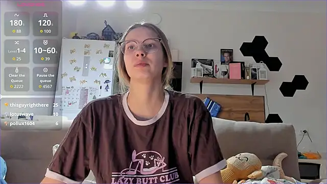 Girl alone home online show from 12.21.25