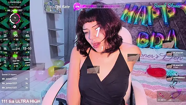 Snapshot of Sarah-Stoner chatting on 02.15.25 Sarah-Stoner online show from 02.15.25