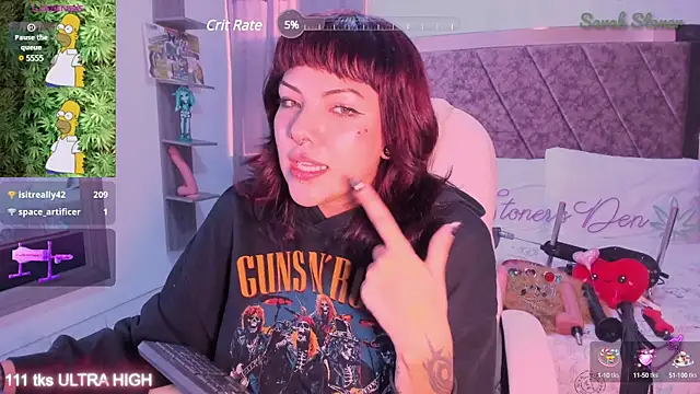 Snapshot of Sarah-Stoner chatting on 03.10.25 Sarah-Stoner online show from 03.10.25