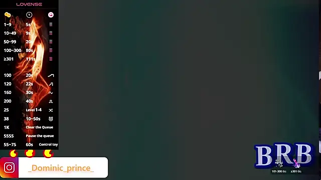 Snapshot of DominicPrince chatting on 11.13.25 DominicPrince online show from 11.13.25