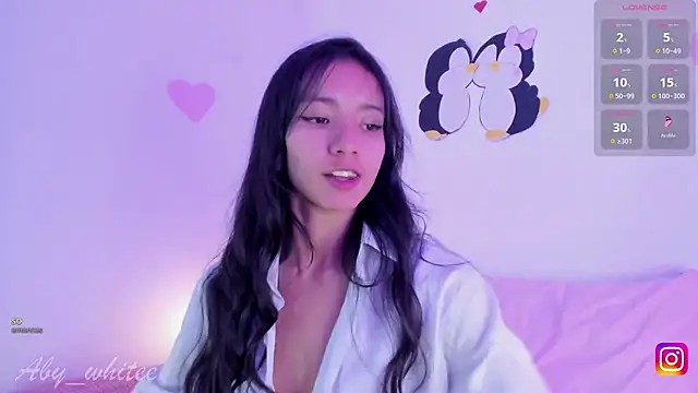 Snapshot of AbyWhitee chatting on 02.20.25 AbyWhitee online show from 02.20.25