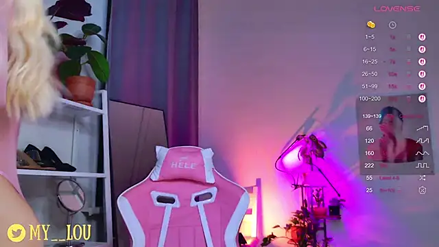 Snapshot of MyLou_ chatting on 11.04.25 MyLou online show from 11.04.25