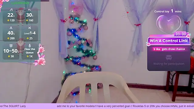 Snapshot of Carlacutte chatting on 12.16.25 Carlacutte online show from 12.16.25