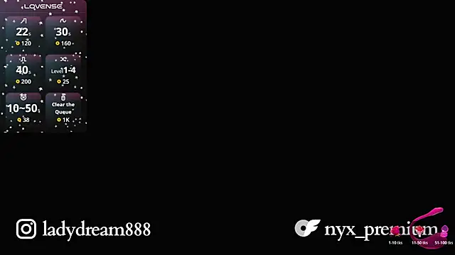 Snapshot of Ladydream1 chatting on 07.31.26 Ladydream1 online show from 07.31.26