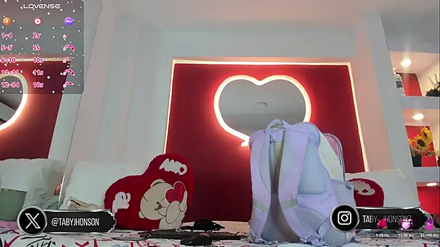 TabyJhonson online show from 03.14.26