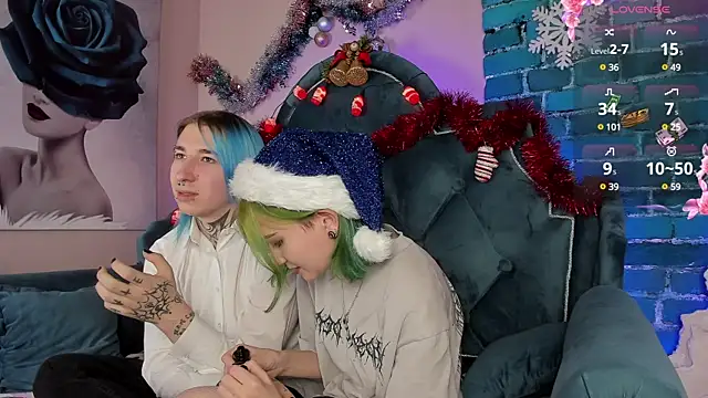 Snapshot of Milten-Trish chatting on 12.16.24 Milten-Trish online show from 12.16.24