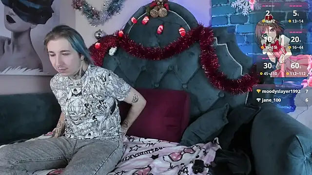 Snapshot of Milten-Trish chatting on 12.21.24 Milten-Trish online show from 12.21.24