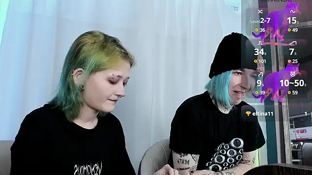 Snapshot of Milten-Trish chatting on 01.14.25 Milten-Trish online show from 01.14.25