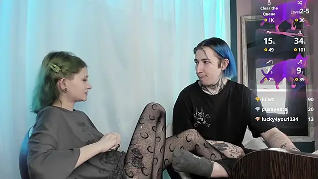 Snapshot of Milten-Trish chatting on 01.22.25 Milten-Trish online show from 01.22.25