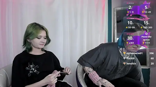 Snapshot of Milten-Trish chatting on 01.23.25 Milten-Trish online show from 01.23.25
