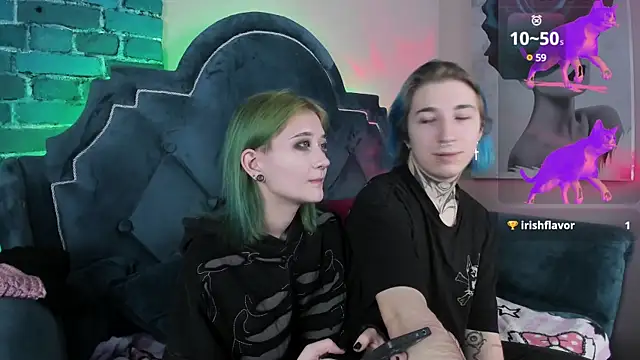 Snapshot of Milten-Trish chatting on 01.26.25 Milten-Trish online show from 01.26.25