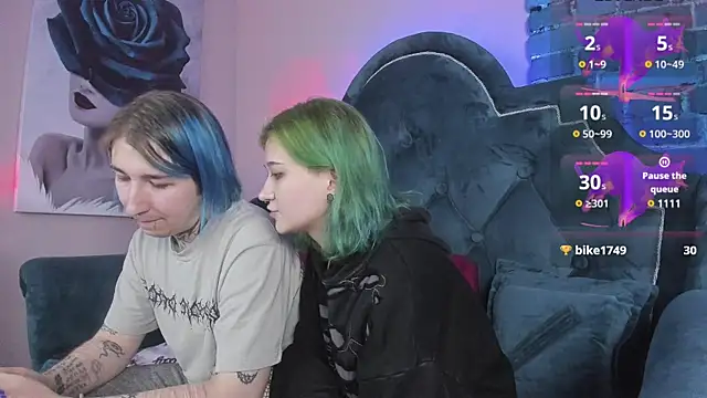 Snapshot of Milten-Trish chatting on 01.31.25 Milten-Trish online show from 01.31.25