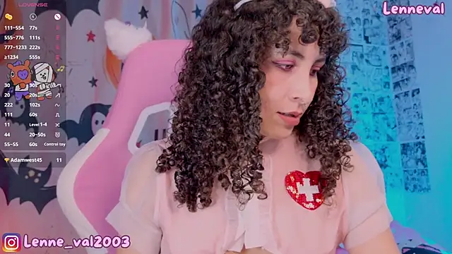 Snapshot of Lenneval1 chatting on 10.09.25 Lenneval1 online show from 10.09.25
