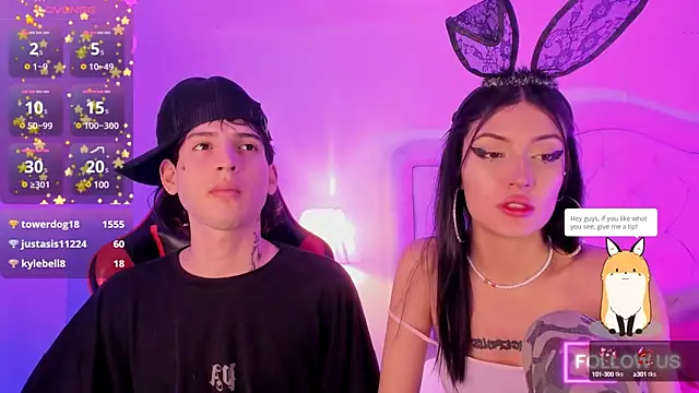 Snapshot of sett_and_gwen chatting on 03.07.25 sett and gwen online show from 03.07.25