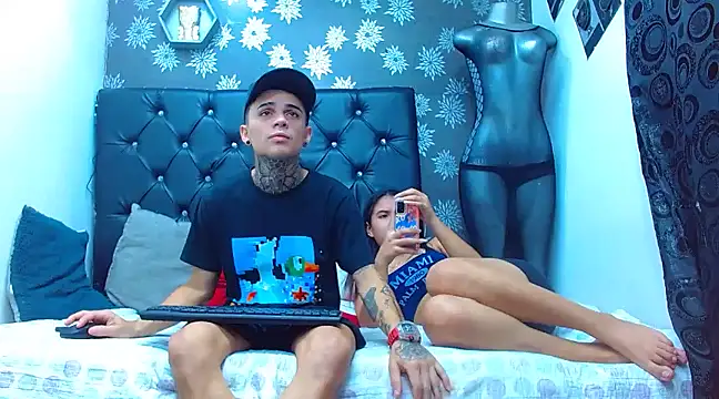 Snapshot of exotic_hot_couple chatting on 12.30.24 exotic hot couple online show from 12.30.24