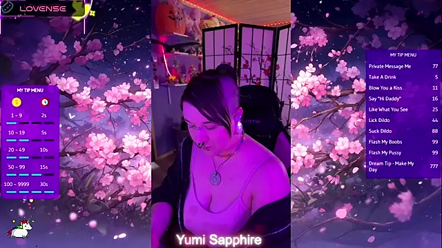 yumi sapphire online show from 04.15.26