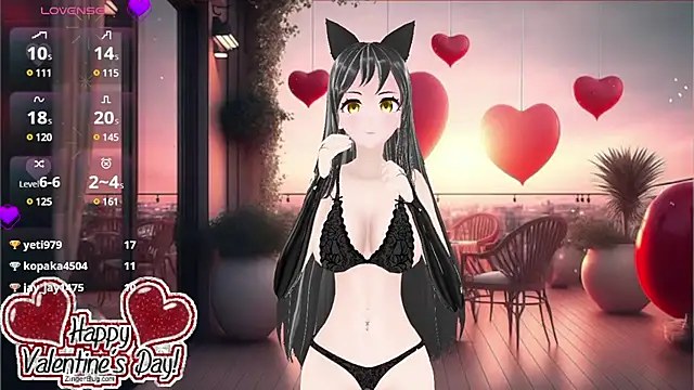 Snapshot of KimiStar chatting on 02.14.25 KimiStar online show from 02.14.25