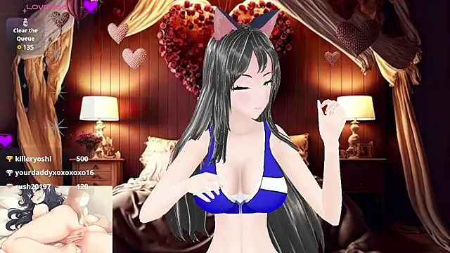 Snapshot of KimiStar chatting on 02.28.25 KimiStar online show from 02.28.25