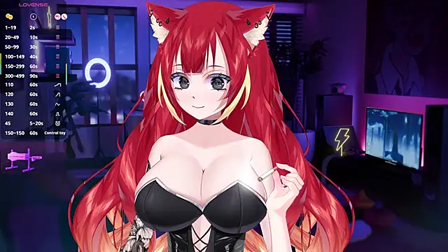 Snapshot of LewdKira_VT chatting on 03.03.25 LewdKira VT online show from 03.03.25