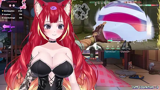 Snapshot of LewdKira_VT chatting on 03.18.25 LewdKira VT online show from 03.18.25