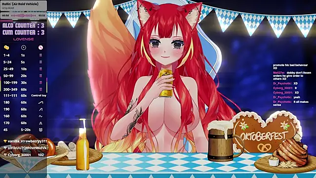 Snapshot of LewdKira_VT chatting on 10.03.25 LewdKira VT online show from 10.03.25