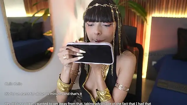 ZaraLuuv online show from 10.27.25