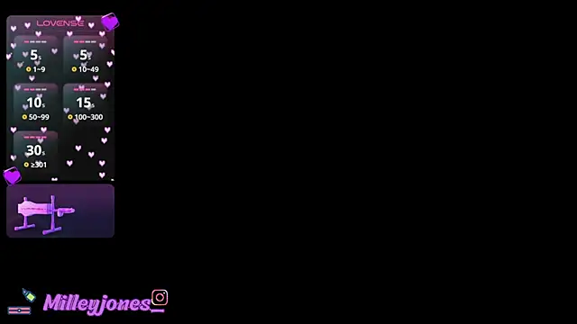 Snapshot of MilleyJones chatting on 07.16.26 MilleyJones online show from 07.16.26