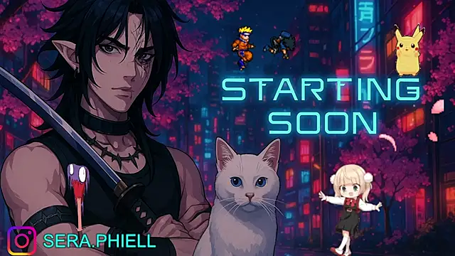 Snapshot of Seraphiell chatting on 10.02.25 Seraphiell online show from 10.02.25