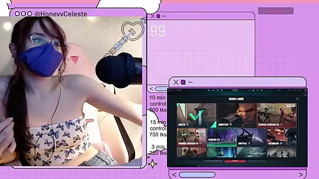 HoneyyCeleste online show from 04.30.26