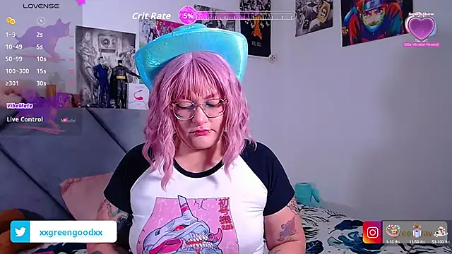 XxGreenGoodxX online show from 10.15.25