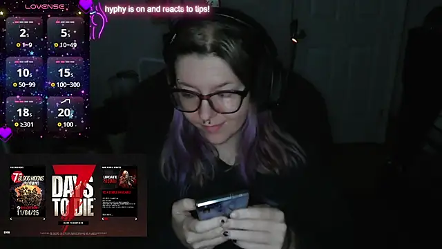 Snapshot of x3raven chatting on 10.26.25 x3raven online show from 10.26.25