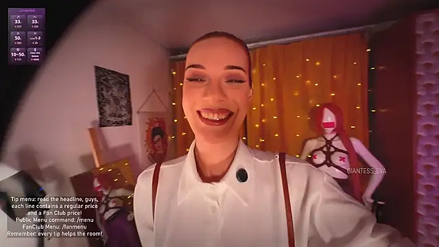 Giantess Eva online show from 02.23.26