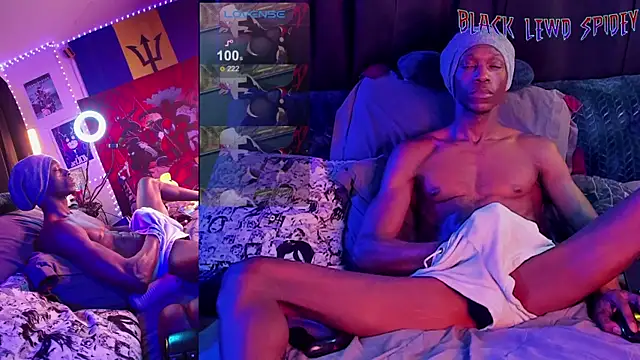 Snapshot of BlackLewdSpidey chatting on 03.17.25 BlackLewdSpidey online show from 03.17.25