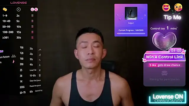 Snapshot of OceanCandy chatting on 01.11.26 OceanCandy online show from 01.11.26