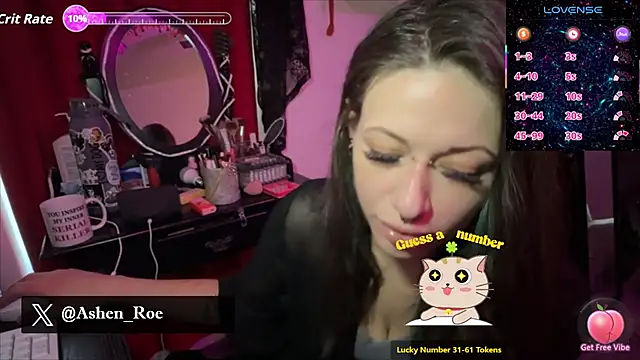 Snapshot of AshenRoe chatting on 03.07.26 AshenRoe online show from 03.07.26