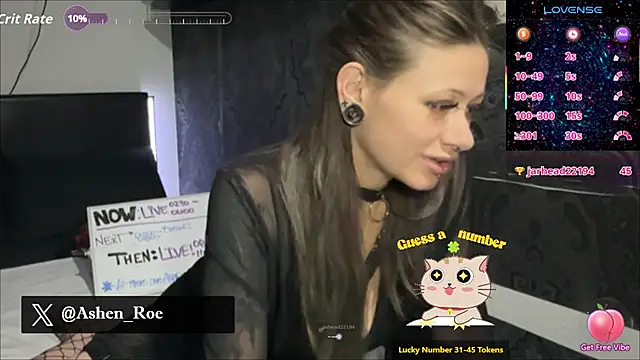 Snapshot of AshenRoe chatting on 03.09.26 AshenRoe online show from 03.09.26