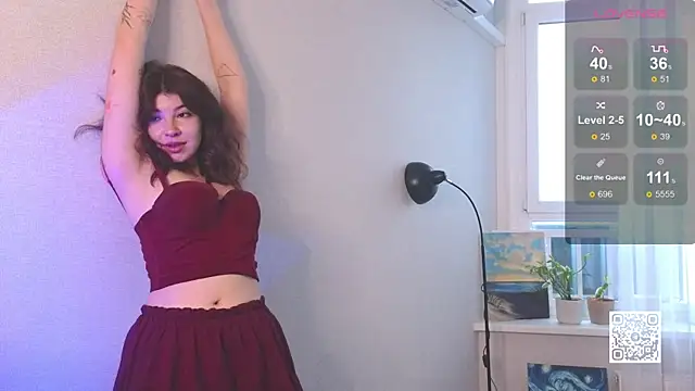 Snapshot of BlushKira chatting on 12.21.25 BlushKira online show from 12.21.25