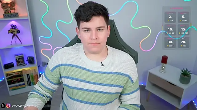 Snapshot of EvanCorvinx chatting on 02.22.26 EvanCorvinx online show from 02.22.26