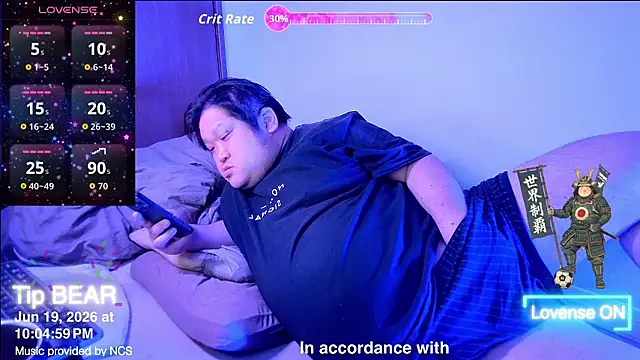 ChubbyBEAR039 online show from 06.19.26