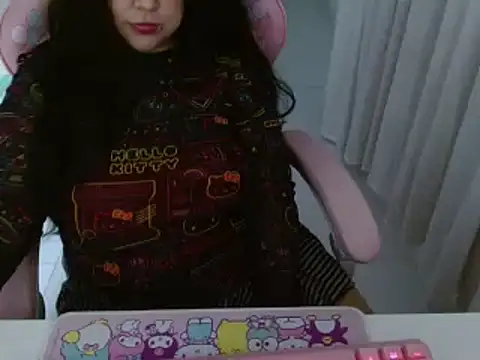 Snapshot of KittyK3 chatting on 02.16.25 KittyK3 online show from 02.16.25