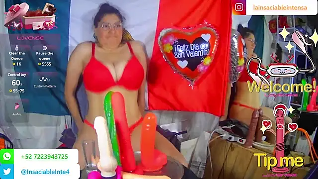 LaInsaciableIntensa online show from 02.15.25