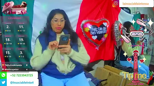 LaInsaciableIntensa online show from 02.19.25