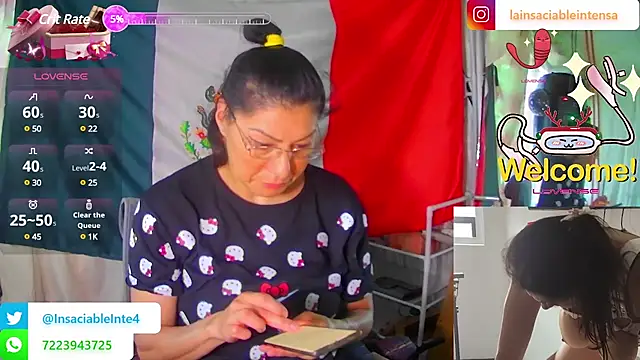 LaInsaciableIntensa online show from 03.13.25