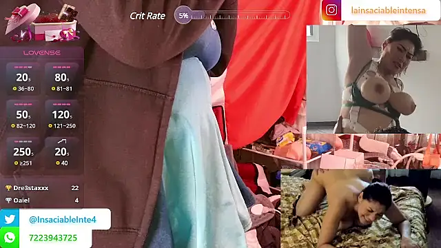 LaInsaciableIntensa online show from 03.21.25