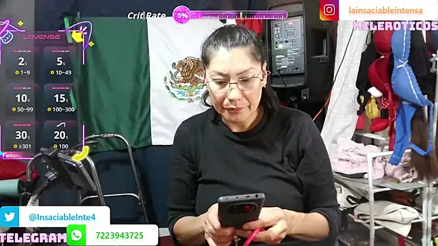 LaInsaciableIntensa online show from 06.15.26