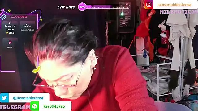 Snapshot of LaInsaciableIntensa chatting on 07.19.26 LaInsaciableIntensa online show from 07.19.26