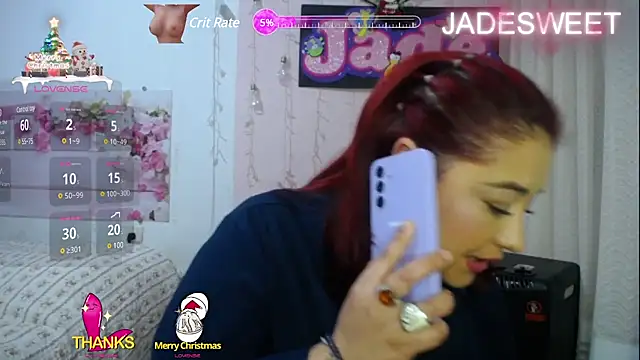 Snapshot of JADE_SWEET2 chatting on 12.19.24 JADE SWEET2 online show from 12.19.24