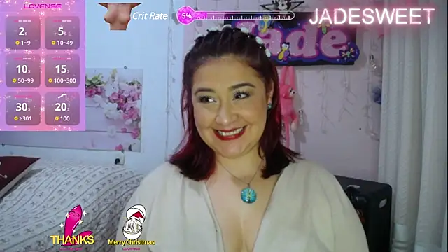 Snapshot of JADE_SWEET2 chatting on 01.25.25 JADE SWEET2 online show from 01.25.25