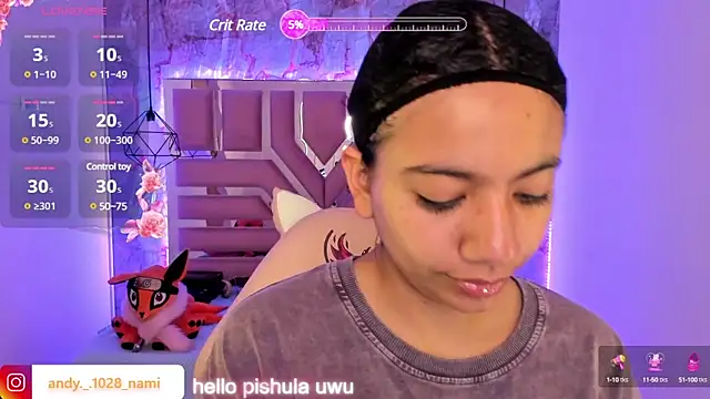 Snapshot of Nami_usagi chatting on 02.22.25 Nami usagi online show from 02.22.25